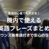 機内でよく使う英語フレーズ&アナウンス英単語まとめ｜英語初心者も安心の英会話ガイド